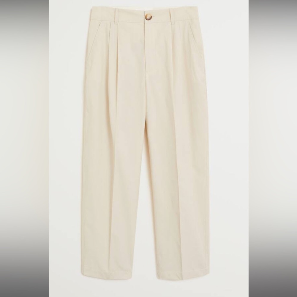 Mango Khaki Trousers